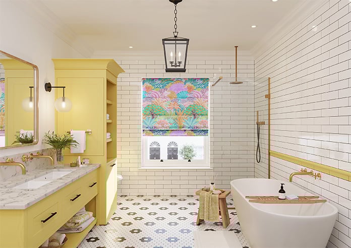 Kolkata Velvet, Carnival - Motorised Roman Blind - Image 8